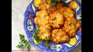 Nonna Eugenias Cauliflower Patties  Rossellas Cooking with Nonna [upl. by Cresida]