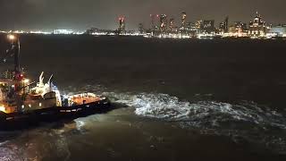 Svitzer Amazonas assisting Stena Edda onto her berth at 12 Quays Birkenhead 23rd Mar 2024 [upl. by Assilav]