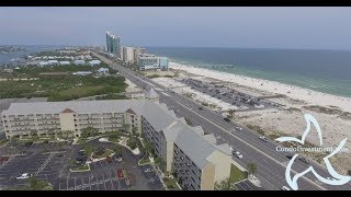 Grand Caribbean Condo Aerial Video Orange Beach  CondoInvestmentcom [upl. by Karissa597]