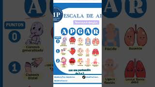 Eslaca de apgar en 60 segundos shorts medicinahumana [upl. by Karin]