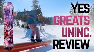 Yes Greats Uninc 2023 Snowboard Review [upl. by Ennaid770]