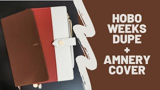 Hobonichi weeks dupe 2022 and Amnery weeks cover  Aliexpreess [upl. by Linad277]