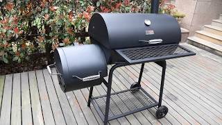 Royal Gourmet® CC1830F BBQ Charcoal Grill with Offset Smoker [upl. by Juxon]