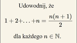 Indukcja matematyczna  omówienie na przykładzie [upl. by Myrt]