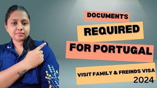 Documents checklist for visiting family and friendsSponsorship letter ke sath apply kro Portugal [upl. by Pebrook]