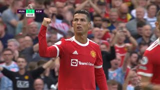 Premier League  Ronaldo Scores Twice On His Second Debut With United  Man United vs Newcastle [upl. by Seve681]