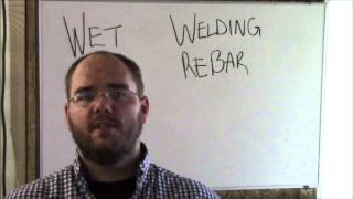 WET 5 Welding Rebar [upl. by Eras]