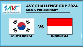 🔴 LIVE SOUTH KOREA vs INDONESIA  AVC Challenge Cup for Men 2024 [upl. by Ettennal]