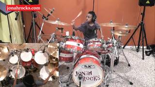 Disturbed  Stricken 7 Year Old Drummer Jonah Rocks [upl. by Adyeren921]