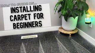 How to Install Carpet in a small room  Step by step for beginners [upl. by Keating]