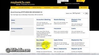 Maybank Check Balance  Cara Semak Baki Akaun Maybank Online [upl. by Phillips788]