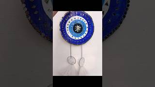 Evil eye craft 🧿✨ wall hanging diwali decor diwalispecial homedecor diy shorts asthethic [upl. by Iba]