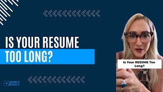 Is Your Resume Too Long [upl. by Coshow]