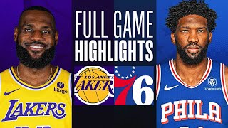 LAKERS at 76ERS  FULL GAME HIGHLIGHTS  November 27 2023 [upl. by Tsnre472]