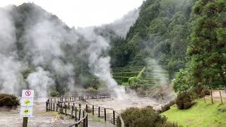 Fumarolas da Lagoa das Furnas Sao Miguel Azores [upl. by Mila]