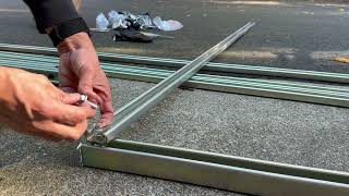 How to make a Unistrut rolling bed for your indoor garden [upl. by Mcmath]