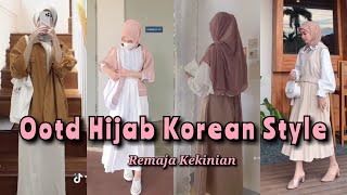 INSPIRASI OOTD HIJAB KOREAN STYLE REMAJA KEKINIAN PART II LINK PRODUK [upl. by Odlanyer896]