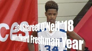 Shareef O’Neal ‘18 Windward Freshman UA Holiday Classic [upl. by Annawat903]