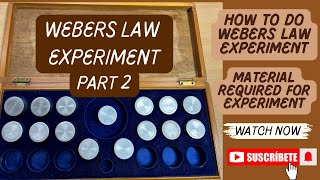 How to do webers law experiment  MA psychology  Davv university [upl. by Aihtennek]