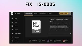 How to Fix quotIS0005 Unable to connect” Error in Epic Games Launcher [upl. by Idzik]