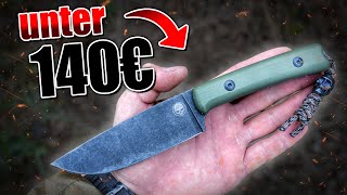 MEIN EIGENES MESSER für unter 140€  Outdoor Bushcraft Survival Messer Review deutsch 4K [upl. by Loeb]