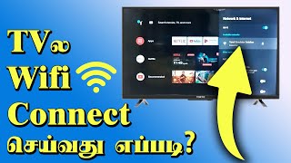 How to Connect Wifi to TV  TV Wifi connect  Tamil [upl. by Atiragram156]