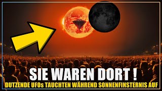 Mitten im LiveStream Gigantisches UFO erscheint vor Millionen während der Sonnenfinsternis [upl. by Bernette]