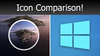 macOS Catalina vs Windows 10 Icons [upl. by Haldeman]