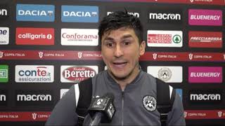 UDINESE  VICENZA 3 1  28 OTTOBRE 2020  INTERVISTA FORESTIERI [upl. by Hctub554]