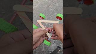 How to Make a Powerful Ice Cream Stick Car DIY Project shorts youtubeshort viral [upl. by Tai]