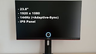 AOC 24G2U 24G2 Review  Affordable and Capable 144Hz Full HD IPS [upl. by Hillery]