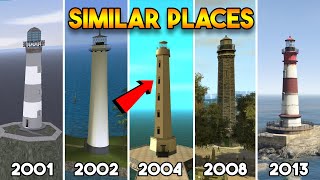 SIMILAR LOCATIONS FROM EVERY GTA GAME GTA 5 GTA 4 GTA SAN ANDREAS GTA VICE CITY GTA 3 [upl. by Haelak]