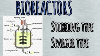 Bioreactors  stirred type and sparger type [upl. by Agarhs515]