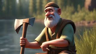 The Woodcutter And His Axe  Stories For Kids In English  Animated Stories [upl. by Brothers539]