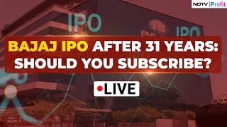 Bajaj IPO LIVE News  Bajaj Housing Finance IPO Opens Today  IPO Opening Today News [upl. by Mandi]