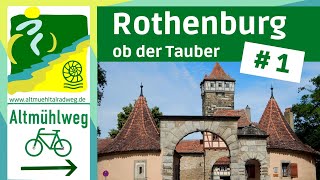 AltmühltalRadweg 1▶ Rothenburg ob der Tauber Colmberg Leutershausen  Radtouren Radreisen [upl. by Eiznil]