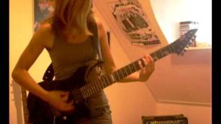 Blackened Metallica guitar cover by Cissie  Kirk Hammett solo included [upl. by Youlton]