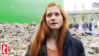 Bonnie Wright On The Set Of Harry Potter [upl. by Adnorehs185]