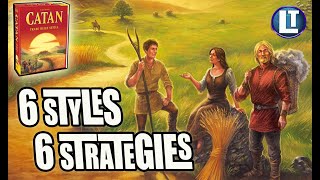 Catan STRATEGY and Playstyles  6 Archetypes for Veterans and 6 Playstyles for New Players [upl. by Siroled]