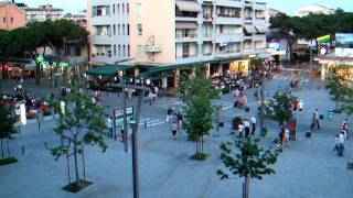 PIAZZA MAZZINI LIDO DE JESOLO ITALY  16062011 [upl. by Ahsikel]