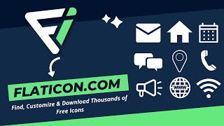 How to use flaticoncom  Find Customize amp Download Thousands of Free Icons [upl. by Aidnyc]