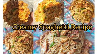 Creamy Spaghetti Recipe Easy Recipe  By Pakistani Food Channel [upl. by Atekihs]