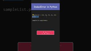 Avoiding Index Error in Python  Interview Question  Python Programming [upl. by Tansy797]