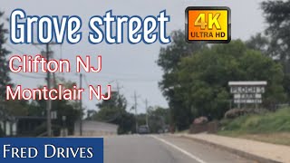 A 4K Drive on Grove Street Clifton and Montclair NJ clifton montclair driving drive [upl. by Rizas568]