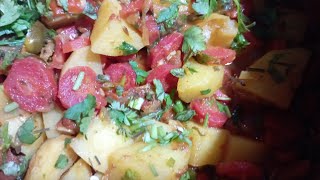 Village Style Aloo Gajar Ki Sabzi Taste Bhulana Mushqil Healthy Veg Recipe Aloo Gajar Ki Sabzi [upl. by Yann]