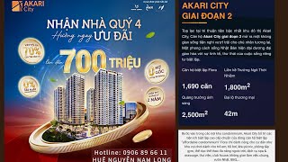 AKARI CITY GIAI ĐOẠN 2 THÁNG 092024  SẴN SÀNG BÀN GIAO [upl. by Cherin]