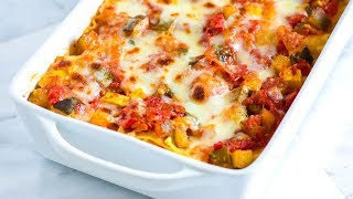 Easy Vegetable Lasagna Recipe  How to Make Fresh Vegetable Lasagna [upl. by Latoye467]