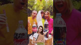 Crazy experiment of Cold Drink and Mentos ytshorts science shorts [upl. by Alletse]