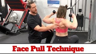 Face Pull Technique 101 Delt amp Back Hypertrophy [upl. by Eintruoc]