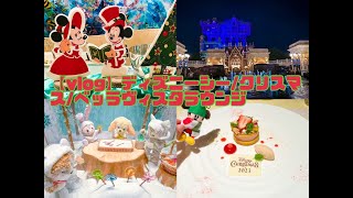 【vlog】ディズニーシークリスマスフードベッラヴィスタラウンジオチェーアノビリーヴ [upl. by Airdnahc]